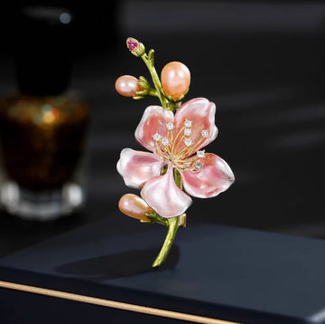 XSB171 - Elegant Floral Saree Brooch
